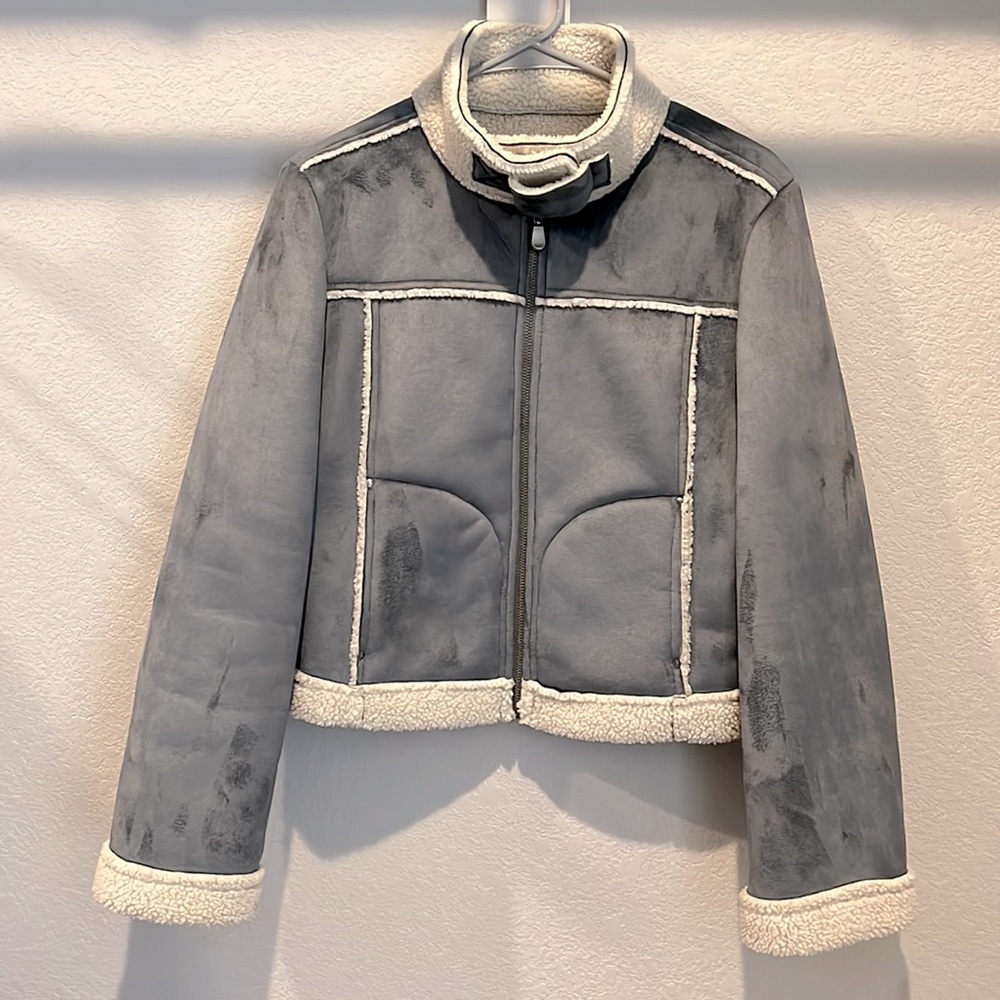 Bebe Faux Suede Bolero Jacket
